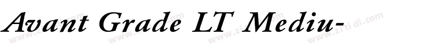 Avant Grade LT Mediu字体转换